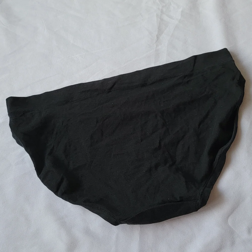 NWT Black Bikini Panties Cotton Blend | Auden